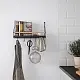 Cuier IKEA Akerbruk 42x12x26cm, negru/natural