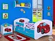 Тумба прикроватная Happy Babies Happy SZN02 Fairy Car, белый/синий на tehnoparc.md Тумба прикроватная Happy Babies Happy SZN02 Fairy Car, белый/синий