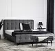 Кровать Mebel Elite Lino 160x200см, серый