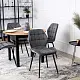 Scaun Mebel Elite Lucky, gri/negru