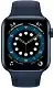 Smartwatch Apple Watch Series 6 40mm, carcasă din aluminiu albastru, curea tip sport