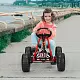 Kart cu pedale Costway TY327797RE, roșu/negru