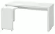 Письменный стол IKEA Malm с выдвижной панелью 151x65см, белый