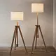 Lampadar IKEA Lauters, frasin/alb