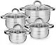 Set vase de gătit Tadar Leone 8pcs, inox