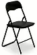 Scaun pliabil Tadar Folding, negru