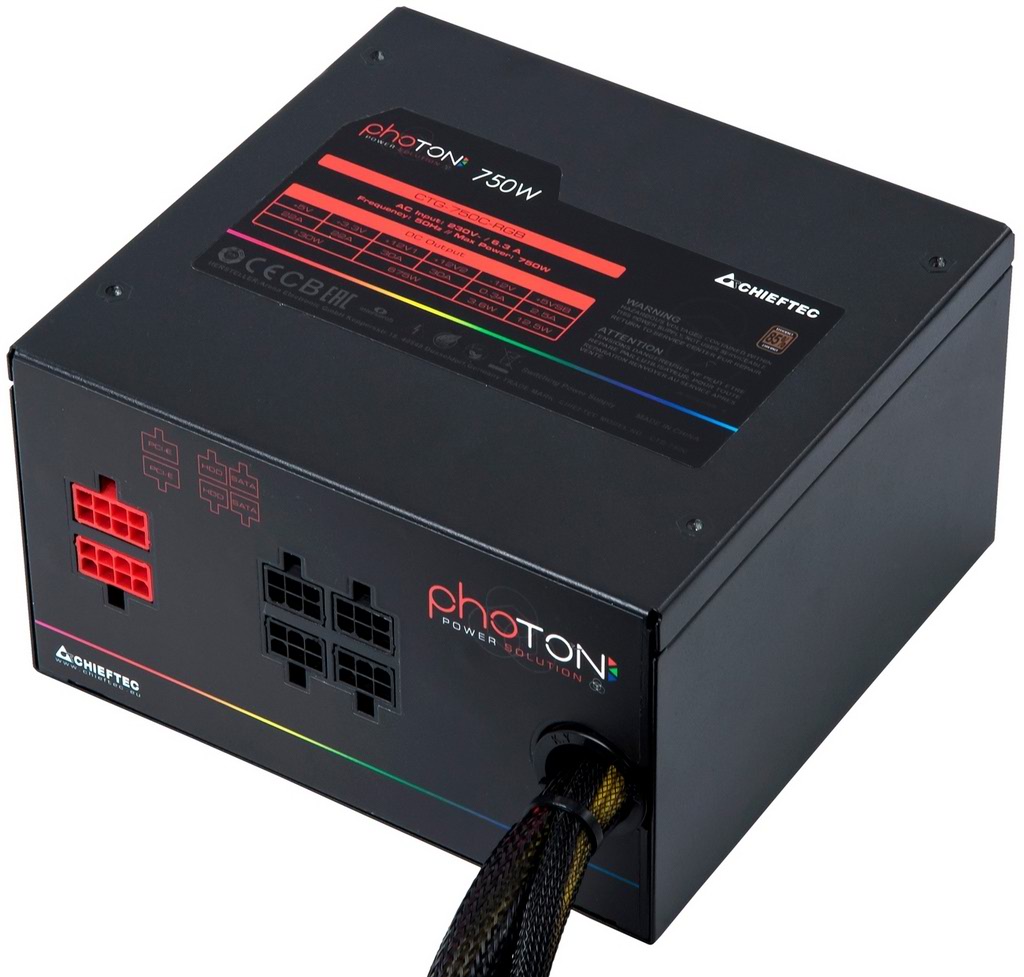 Блок питания Chieftec Photon CTG-750C-RGB 750W, 80+