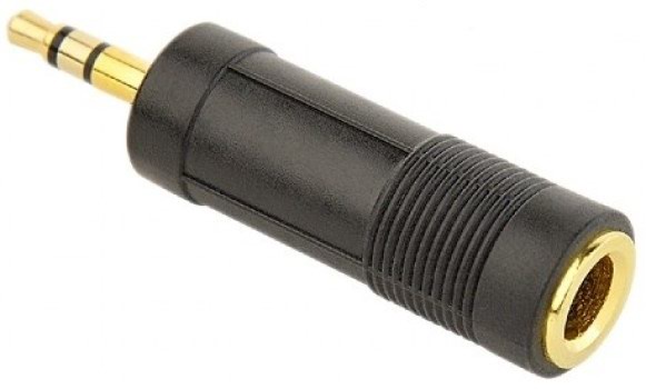 Cablu audio Cablexpert A-6.35F-3.5M, negru