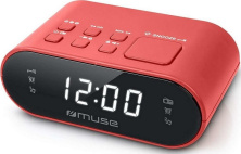 Radio cu ceas Muse M-10, roșu