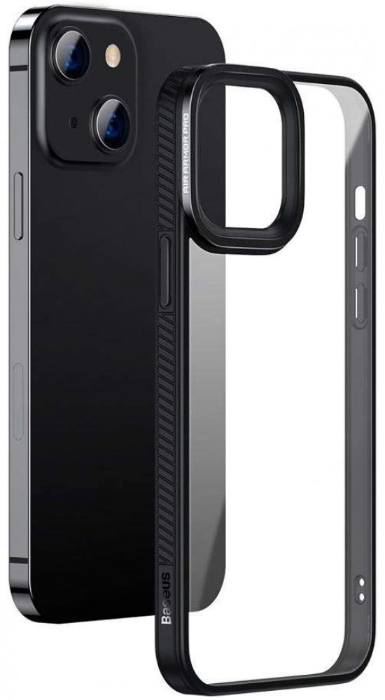 Husă de protecție Baseus Crystal Phone Case For iPhone 13, negru