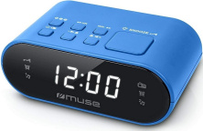 Radio cu ceas Muse M-10, albastru
