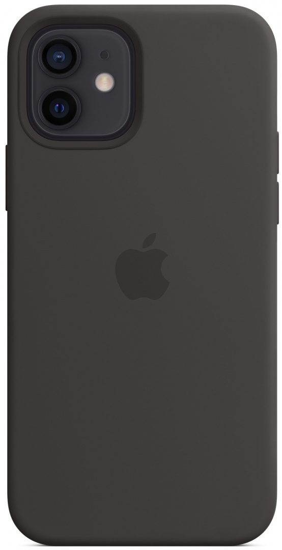 Husă de protecție Apple iPhone 12/12 Pro Silicone Case with MagSafe, negru