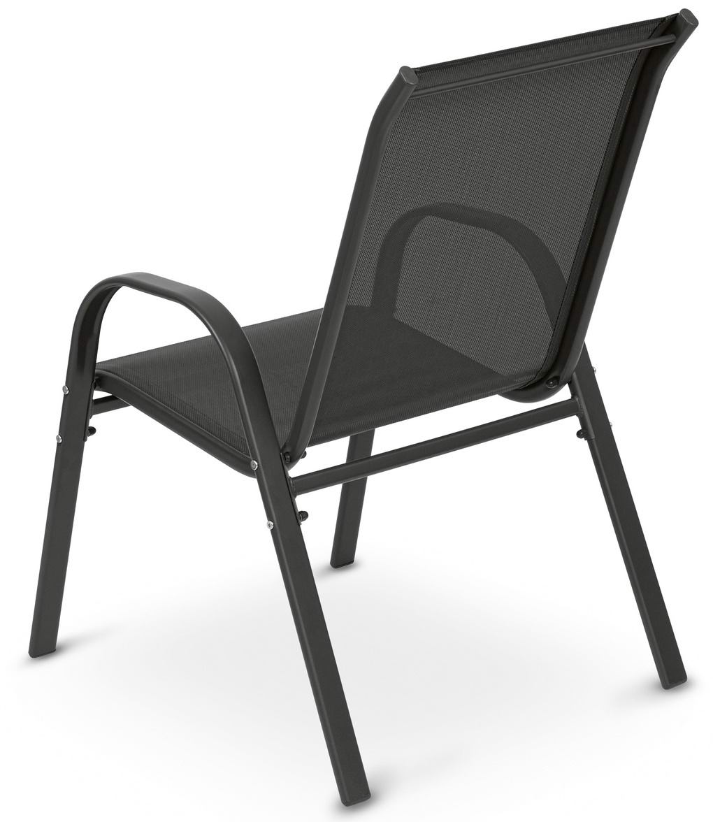 Set de scaune de grădină Tadar Steel 2 un., gri