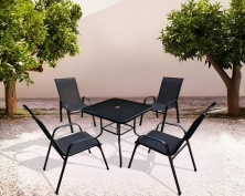 Set mobilă de grădină GardenLine TIH3521, negru