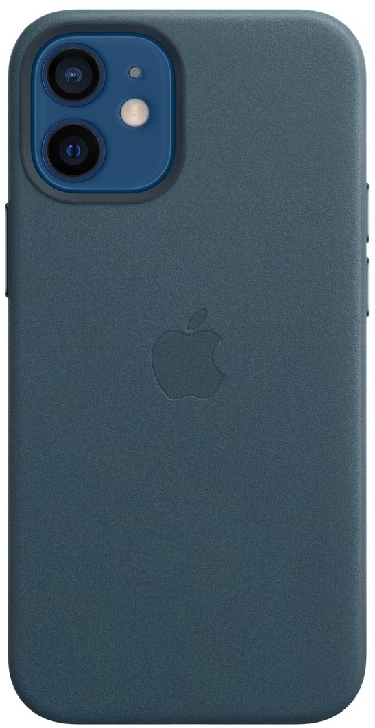 Husă de protecție Apple iPhone 12 mini Leather Case with MagSafe, albastru
