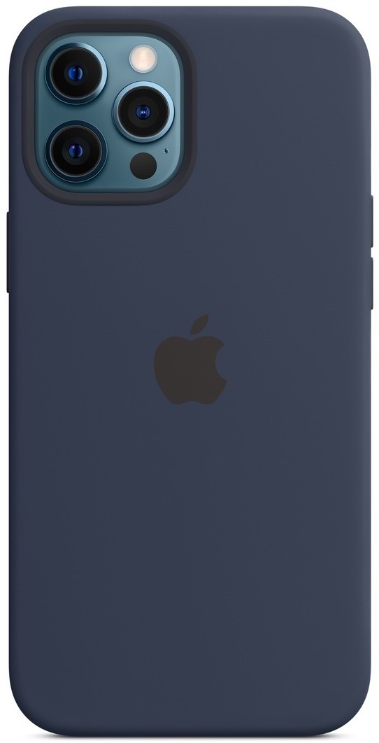 Husă de protecție Apple iPhone 12 Pro Max Silicone Case with MagSafe, albastru