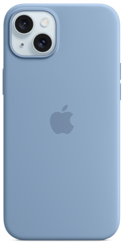 Husă de protecție Apple iPhone 15 Plus Silicone Case with MagSafe, albastru