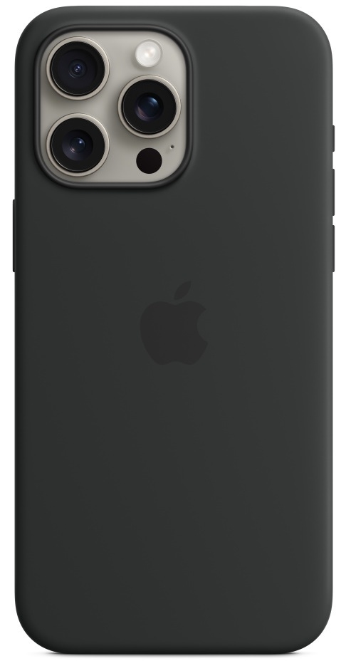 Husă de protecție Apple iPhone 15 Pro Silicone Case with MagSafe, negru