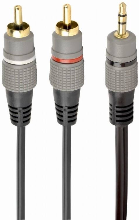 Cablu audio Gembird CCA-352-1.5M, negru/gri