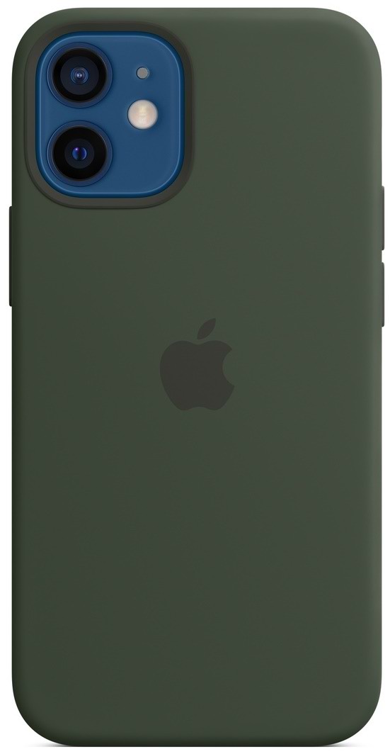 Husă de protecție Apple iPhone 12 mini Silicone Case with MagSafe, verde
