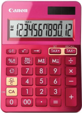 Калькулятор Canon LS-123K PK, розовый