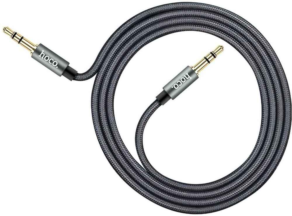 Cablu audio Hoco UPA03 Noble Sound Metal, gri