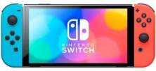 Игровая приставка Nintendo Switch Oled 64ГБ Neon, синий/красный