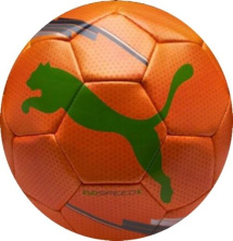 Мяч футбольный Puma Evospeed, оранжевый/зеленый