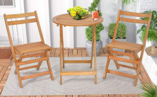 Set mobilă de grădină Costway HW71590, natural