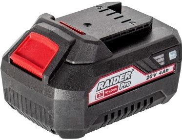 Acumulator pentru scule electrice Raider 20V 4Ah RDP-R20, negru/roșu