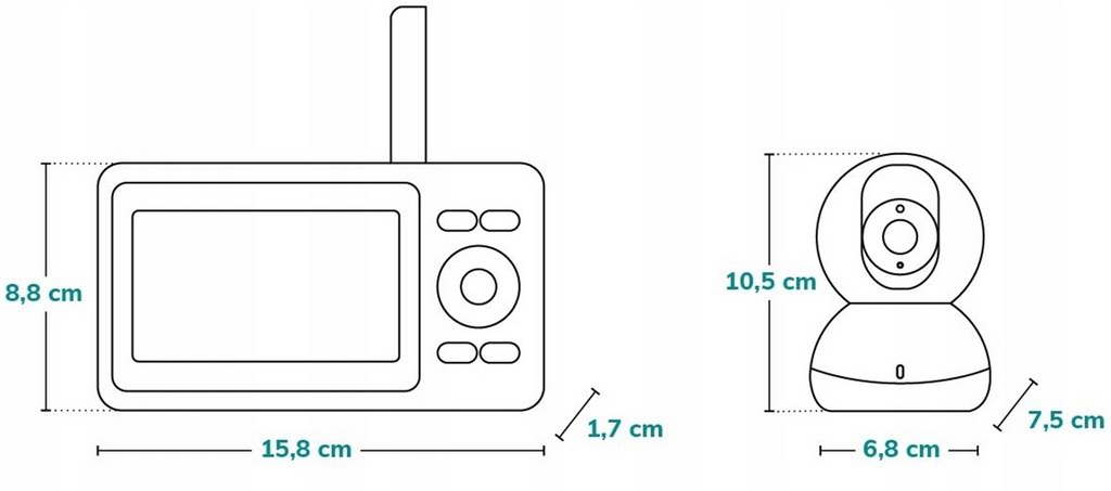 Baby monitor Lionelo Babyline 8.2