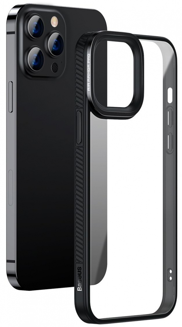 Husă de protecție Baseus Crystal Phone Case For iPhone 13 Pro, negru