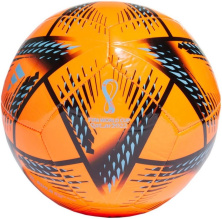 Мяч футбольный Adidas Al Rihla Club, оранжевый/черный