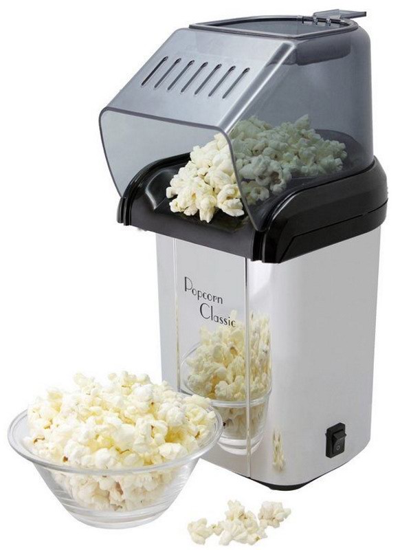 Aparat de popcorn Trisa Popcorn Classic 7707.7512, inox/negru