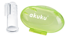Массажная щетка для десен и первых зубов Akuku A0264, зеленый