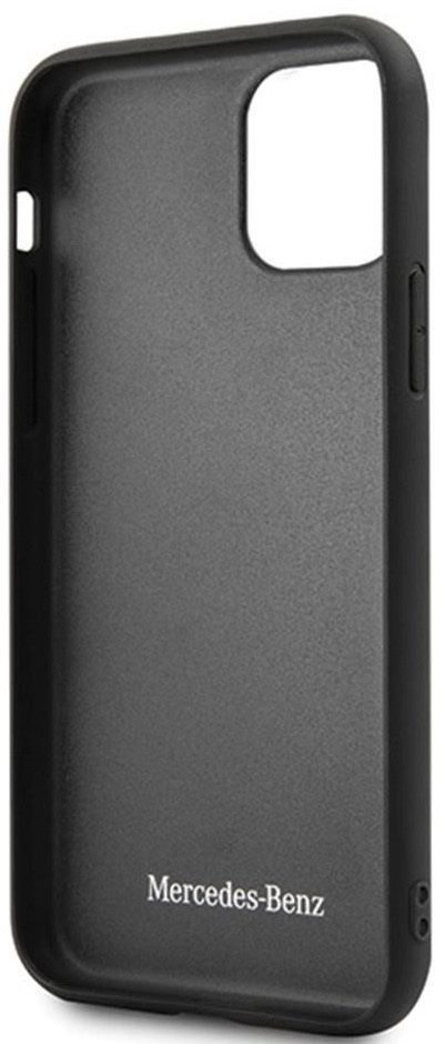 Husă de protecție CG Mobile Mercedes Quilted Smooth for iPhone 11, negru