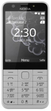 Мобильный телефон Nokia 230 Duos, серебристый