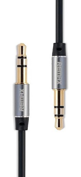 Cablu audio Remax AUX Cable 1m, negru