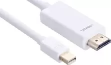 Переходник Ugreen Mini DP Male to HDMI 2m, белый