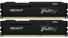 Оперативная память Kingston Fury Beast 16GB (2x8GB) DDR3-1600MHz, CL10, 1.5V
