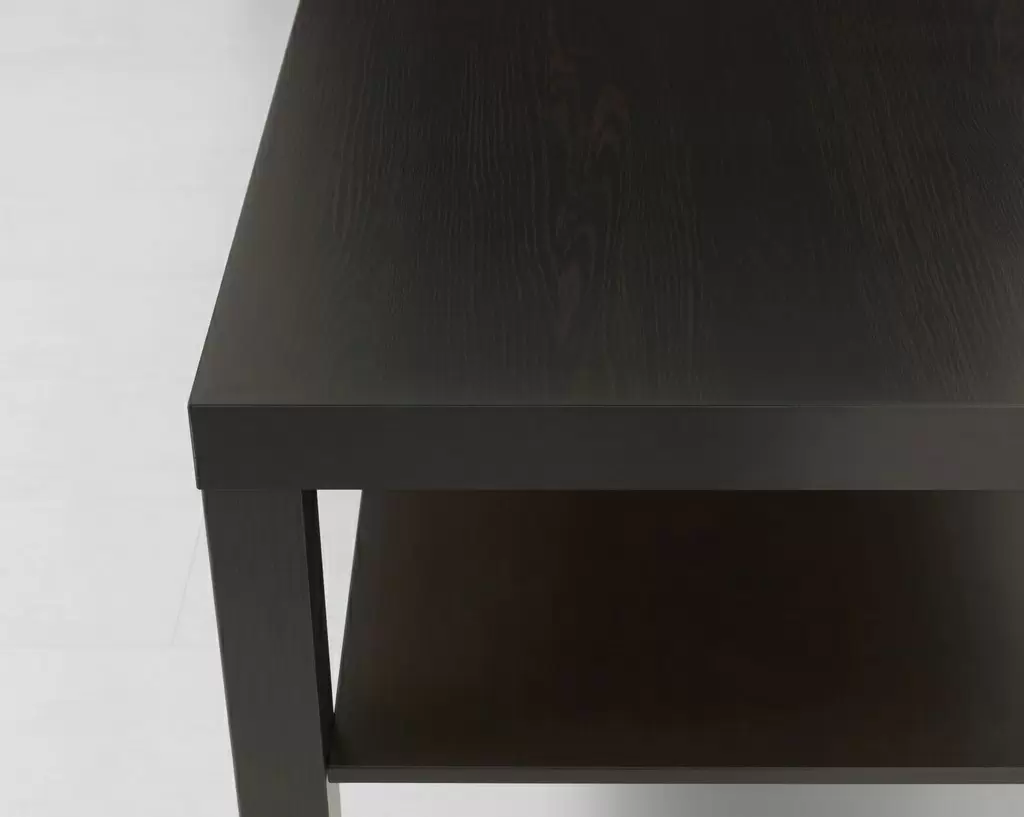 Журнальный столик IKEA Lack 90x55см, черно-коричневый