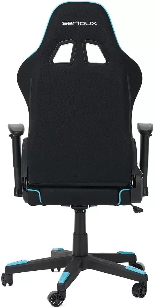 Геймерское кресло Serioux Torin, черный/синий