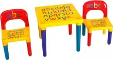 Набор столик + 2 стульчика Costway HW64034, цветной