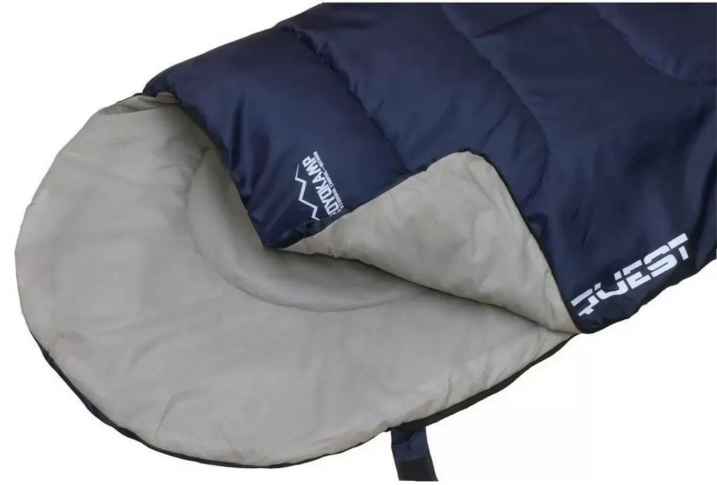 Спальный мешок Enero Camp Quest, синий/серый