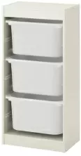 Стеллаж с контейнерами IKEA Trofast 46x30x94см, белый