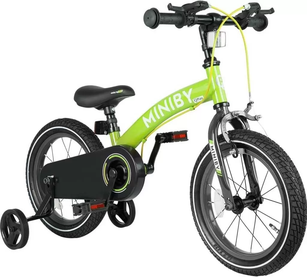 Детский велосипед Qplay Miniby 3in1 14, зеленый