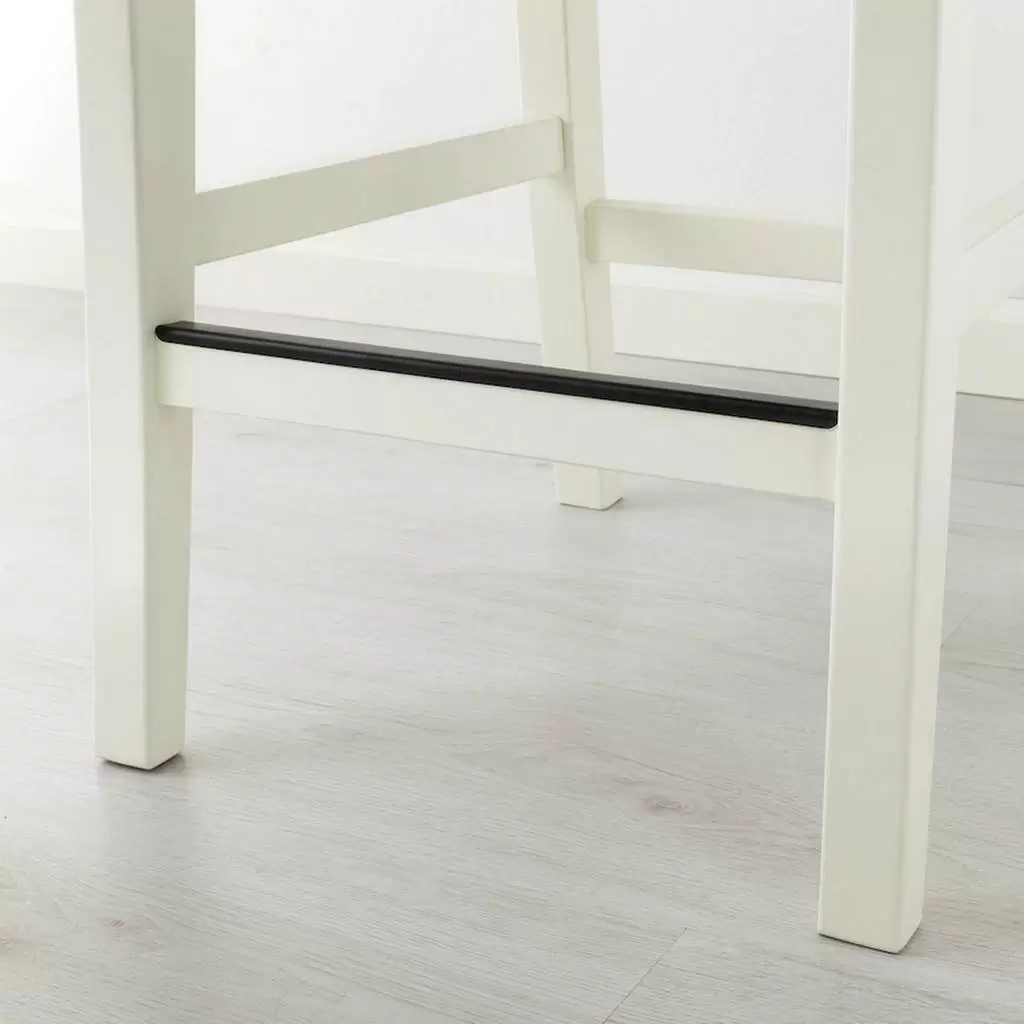 Барный стул IKEA Ingolf со спинкой 63см, белый