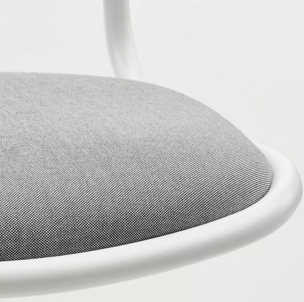Детское кресло IKEA Orfjall, белый/виссле серый