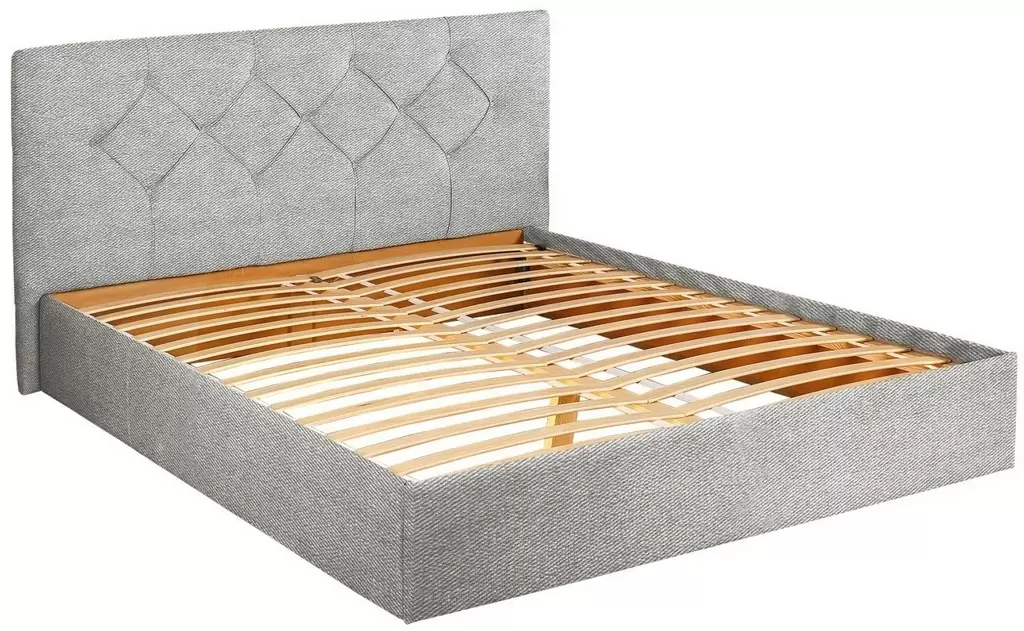Кровать Modern Aura Alaska 08 ламельное основание 160x200см, серый