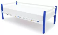 Детская кровать Бельмарко Svogen Барашки 70x160см, синий/белый